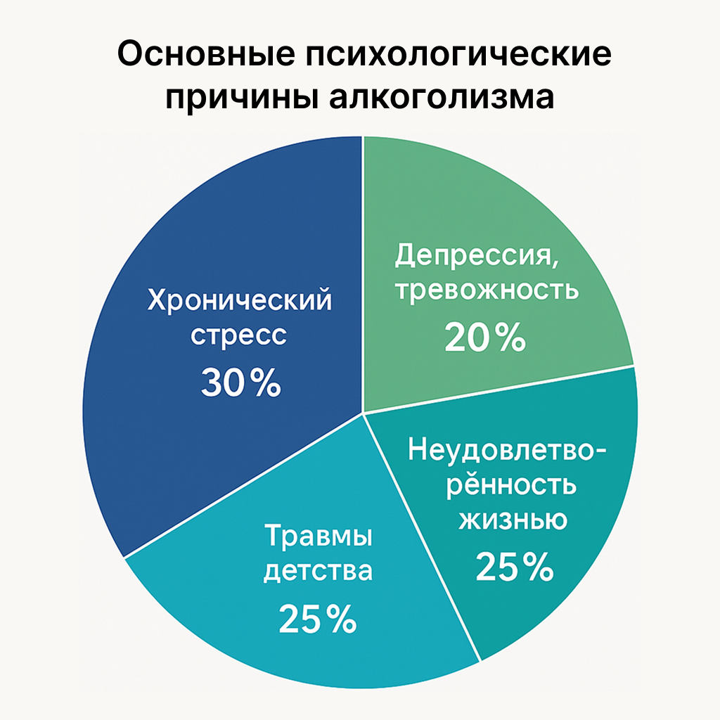 Основные психологические причины алкоголизма