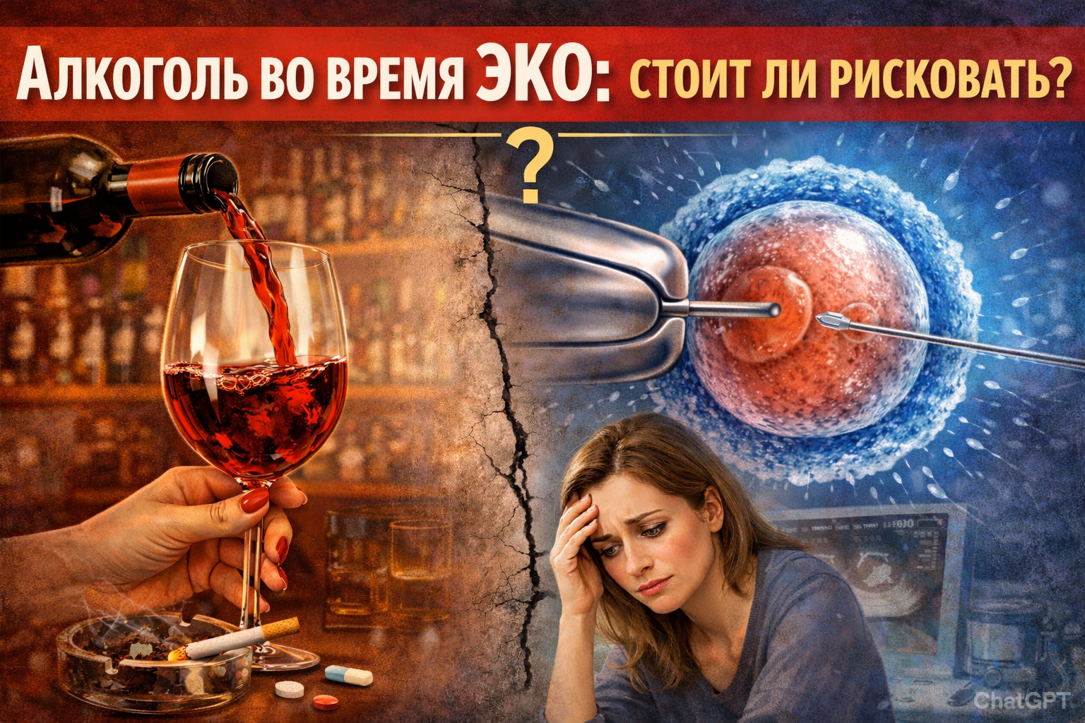 Алкоголь во время ЭКО: стоит ли рисковать?